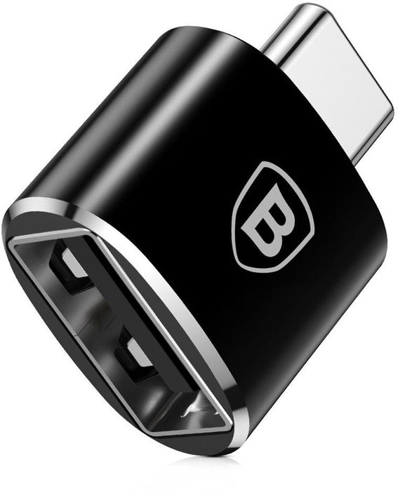 Baseus USB to USB Type-C Adapter 2.4A (Black)
