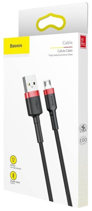 Baseus Cafule Micro USB cable 2.4A 1m (Red+ Black)