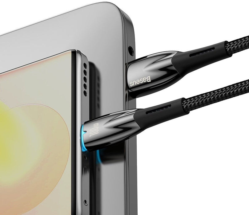 USB cable for USB-C Baseus Glimmer Series, 100W, 1m (Black)