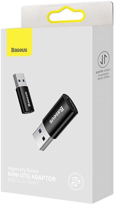 Baseus Ingenuity USB-A to USB-C adapter OTG (black)