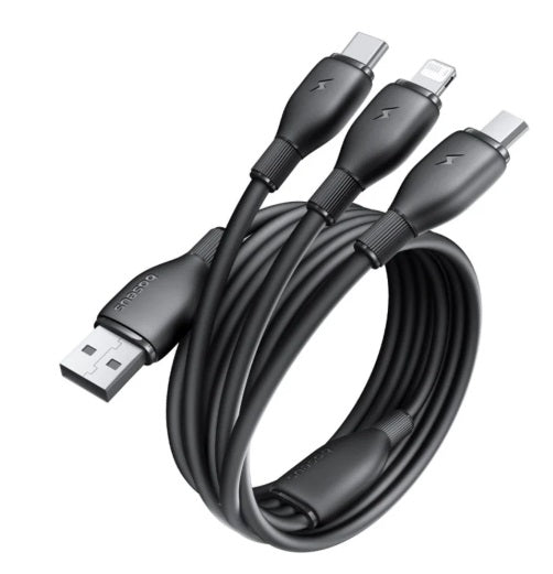 Baseus data cable Micro USB + Lightning + USB-C