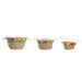 Basket set DKD Home Decor Pompoms Boho 57 x 45 x 42,5 cm - Аксесоари и кранчета<<<Баня<<<Дом Градина<<<BigBuy