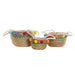 Basket set DKD Home Decor Pompoms Boho 57 x 45 x 42,5 cm - Аксесоари и кранчета<<<Баня<<<Дом Градина<<<BigBuy