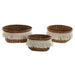 Basket set Home ESPRIT Natural Fibre Boho Worn 16 x 16 x 6 cm - Баня<<<Дом Градина<<<BigBuy&&&Аксесоари и