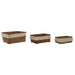 Basket set Home ESPRIT Natural Fibre Boho Worn 23 x 17 x 10 cm - Баня<<<Дом Градина<<<BigBuy&&&Аксесоари и