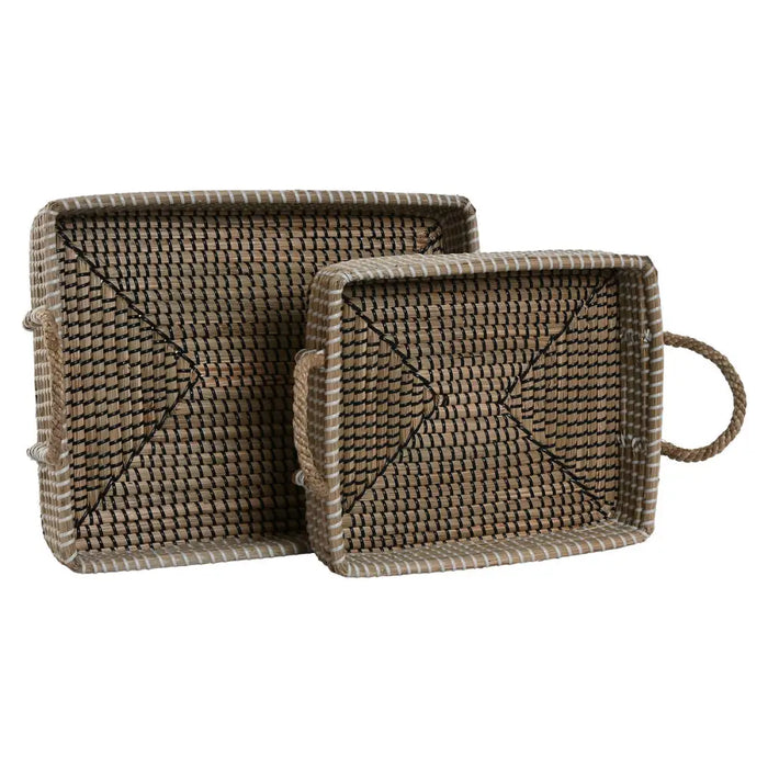 Basket set Home ESPRIT Natural Fibre Natural Urban 41 x 32 x 16 cm - Баня<<<Дом Градина<<<BigBuy&&&Аксесоари и