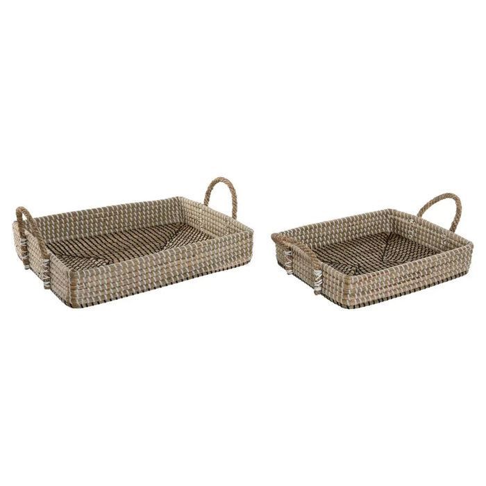 Basket set Home ESPRIT Natural Fibre Natural Urban 41 x 32 x 16 cm - Баня<<<Дом Градина<<<BigBuy&&&Аксесоари и