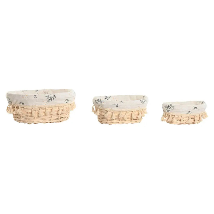 Basket set Home ESPRIT wicker 29 x 22 x 12 cm - Баня<<<Дом Градина<<<BigBuy&&&Аксесоари и кранчета<<<Баня<<<Дом