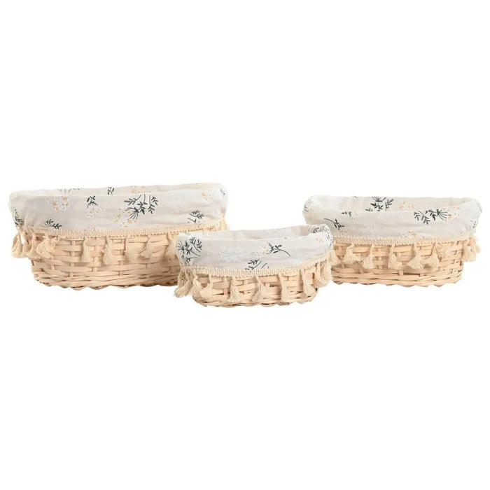 Basket set Home ESPRIT wicker 29 x 22 x 12 cm - Баня<<<Дом Градина<<<BigBuy&&&Аксесоари и кранчета<<<Баня<<<Дом