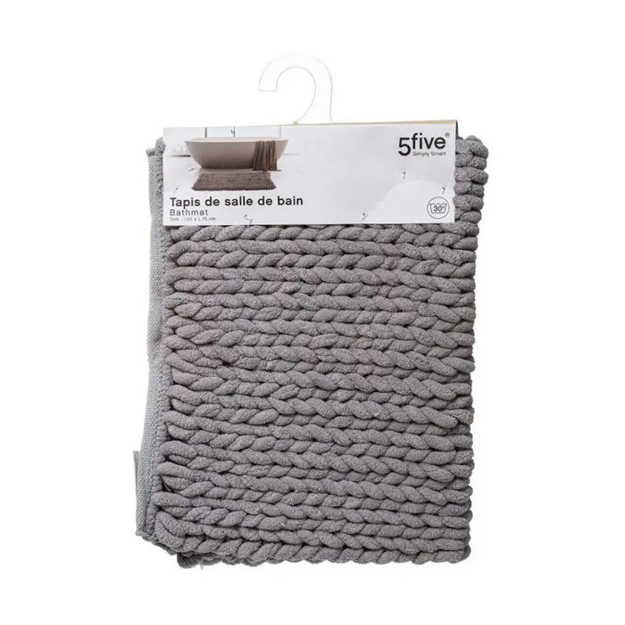 Bath rug 5five Simply Smart Grey Polyester 50 x 75 cm - Баня<<<Дом Градина<<<BigBuy&&&Завеси и килими<<<Баня<<<Дом