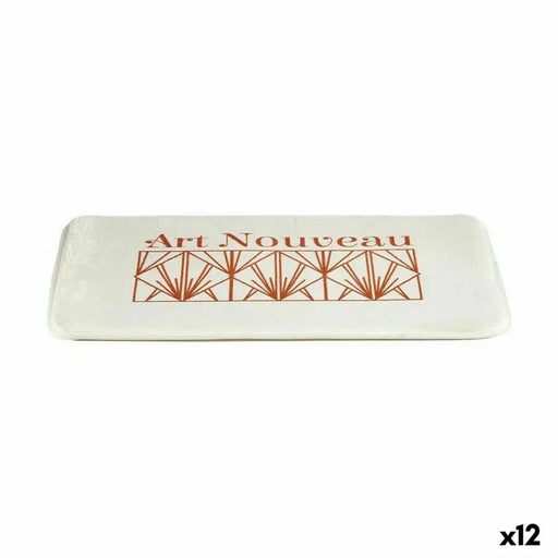 Bath rug Berilo Art Nouveau White Bronze PVC 40 x 1,5 x 60 cm (12 Units) - Баня<<<Дом Градина<<<BigBuy&&&Завеси и