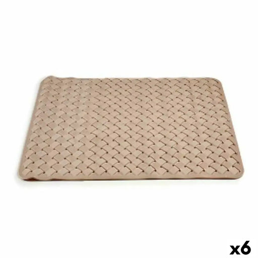 Bath rug Berilo Beige PVC 0,03 x 50 x 50 cm (6 Units) - Баня<<<Дом Градина<<<BigBuy&&&Завеси и килими<<<Баня<<<Дом