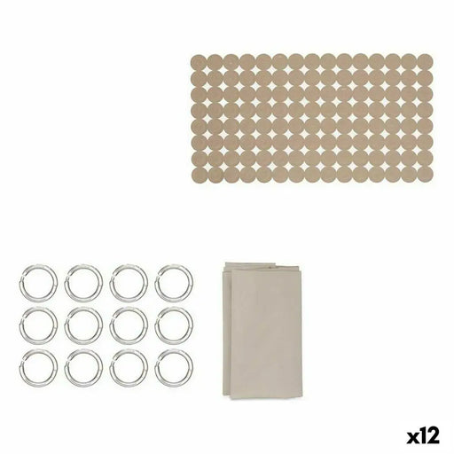Bath Set Berilo Beige PVC Polyethylene EVA 28,5 x 43 x 6 cm (12 Units) - Баня<<<Дом Градина<<<BigBuy&&&Аксесоари и