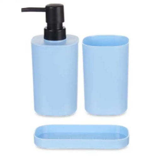 Bath Set Berilo Blue Black polypropylene (12 Units) - Баня<<<Дом Градина<<<BigBuy&&&Аксесоари и кранчета<<<Баня<<<Дом