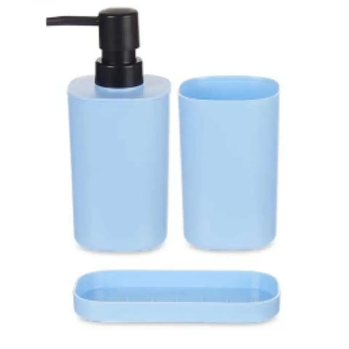Bath Set Berilo Blue Black polypropylene (12 Units) - Баня<<<Дом Градина<<<BigBuy&&&Аксесоари и кранчета<<<Баня<<<Дом