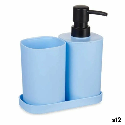 Bath Set Berilo Blue Black polypropylene (12 Units) - Баня<<<Дом Градина<<<BigBuy&&&Аксесоари и кранчета<<<Баня<<<Дом