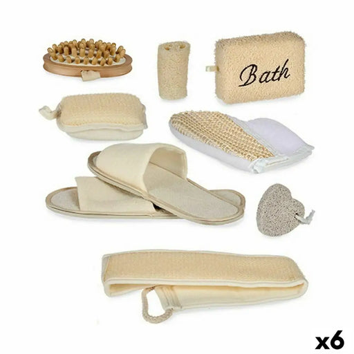 Bath Set Berilo Brown 30 x 6,5 x 30 cm Basket (6 Units) - Баня<<<Дом Градина<<<BigBuy&&&Аксесоари и