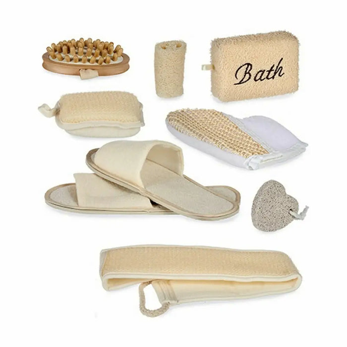 Bath Set Berilo Brown 30 x 6,5 x 30 cm Basket (6 Units) - Баня<<<Дом Градина<<<BigBuy&&&Аксесоари и
