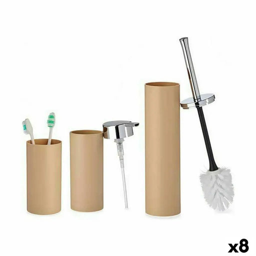 Bath Set Berilo Brown Plastic 16,5 x 8 x 32,5 cm (8 Units) - Баня<<<Дом Градина<<<BigBuy&&&Аксесоари и