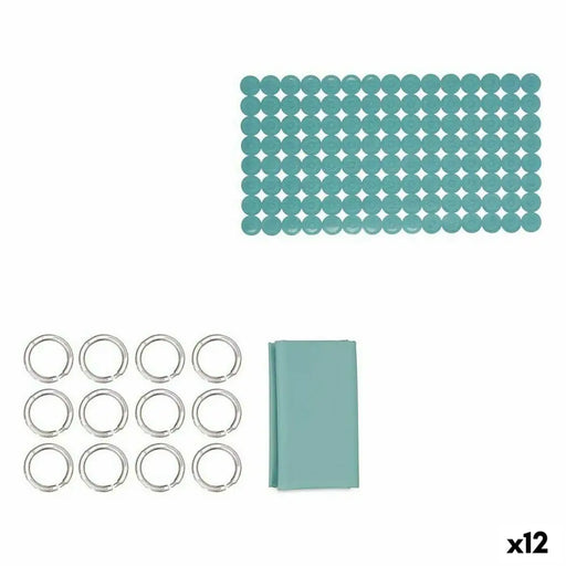 Bath Set Berilo Green PVC Polyethylene EVA 28 x 42 x 6 cm (12 Units) - Баня<<<Дом Градина<<<BigBuy&&&Аксесоари и