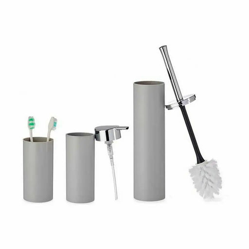 Bath Set Berilo Grey Plastic 16,5 x 8 x 32,5 cm (8 Units) - Баня<<<Дом Градина<<<BigBuy&&&Аксесоари и