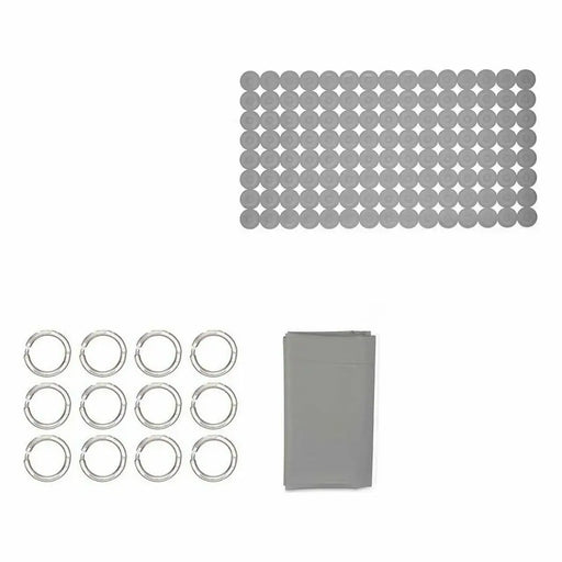 Bath Set Berilo Grey PVC Polyethylene EVA 28 x 42 x 6 cm (12 Units) - Баня<<<Дом Градина<<<BigBuy&&&Аксесоари и