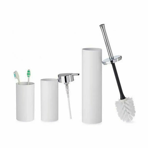 Bath Set Berilo White Plastic 16,5 x 8 x 32,5 cm (8 Units) - Баня<<<Дом Градина<<<BigBuy&&&Аксесоари и