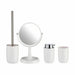 Bath Set Berilo White polypropylene 16,5 x 29,5 x 17 cm 4 Pieces (6 Units) - Баня<<<Дом Градина<<<BigBuy&&&Аксесоари и