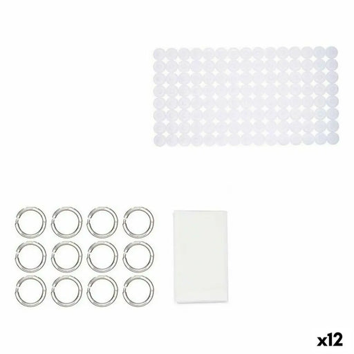 Bath Set Berilo White PVC Polyethylene EVA 28 x 42 x 6 cm (12 Units) - Баня<<<Дом Градина<<<BigBuy&&&Аксесоари и
