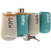 Bath Set Home ESPRIT Beige Turquoise Bamboo ABS Dolomite 9 x 8,5 x 19 cm (2 Units) - Баня<<<Дом
