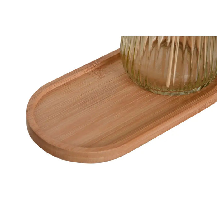 Bath Set Home ESPRIT Grey Orange Amber Bamboo Crystal 3 Pieces - Баня<<<Дом Градина<<<BigBuy&&&Аксесоари и