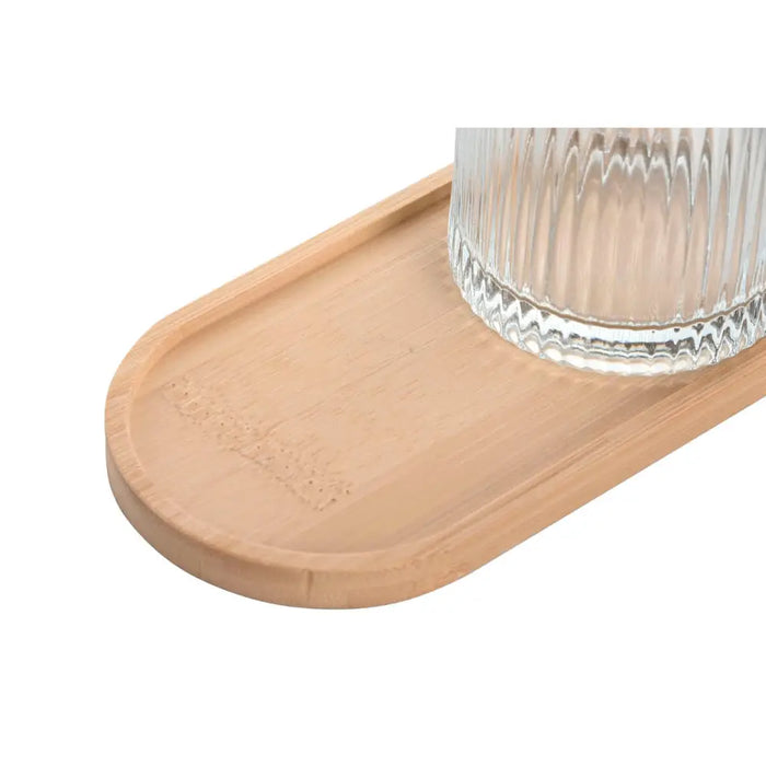 Bath Set Home ESPRIT Transparent Natural Bamboo Crystal Modern 3 Pieces - Баня<<<Дом Градина<<<BigBuy&&&Аксесоари и