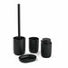 Bath Set TODAY HOY Black Plastic Modern 4 Pieces (4 Units) - Баня<<<Дом Градина<<<BigBuy&&&Аксесоари и