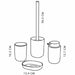 Bath Set TODAY HOY Black Plastic Modern 4 Pieces (4 Units) - Баня<<<Дом Градина<<<BigBuy&&&Аксесоари и