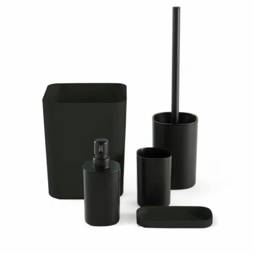 Bath Set TODAY HOY Black Plastic Modern (5 Units) - Баня<<<Дом Градина<<<BigBuy&&&Аксесоари и кранчета<<<Баня<<<Дом