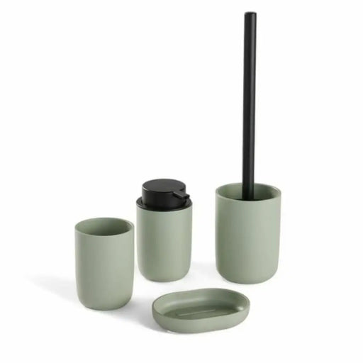 Bath Set TODAY HOY Green Plastic Modern 4 Pieces (4 Units) - Баня<<<Дом Градина<<<BigBuy&&&Аксесоари и