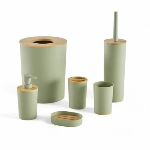Bath Set TODAY HOY Green Plastic Modern (6 Units) - Баня<<<Дом Градина<<<BigBuy&&&Аксесоари и кранчета<<<Баня<<<Дом