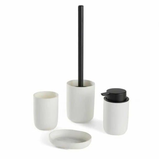 Bath Set TODAY HOY White Plastic Modern 4 Pieces (4 Units) - Баня<<<Дом Градина<<<BigBuy&&&Аксесоари и