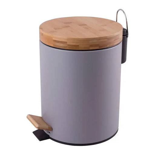 BATHROOM BASKET WITH MIRA-N BAMBOO PEDAL - Аксесоари за баня<<<Аксесоари за баня<<<Баня<<<Praktiker&&&Аксесоари за