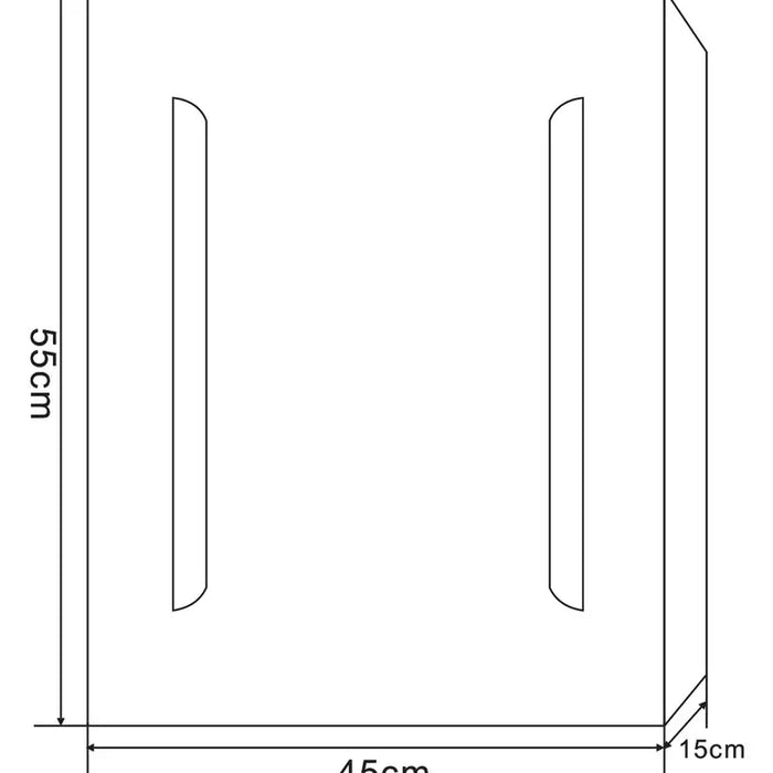 BATHROOM CABINET WITH MIRROR INTER CERAMIC 4514 - 55 - Мебели<<<Мебели и огледала за баня<<<Баня<<<Praktiker&&&Мебели