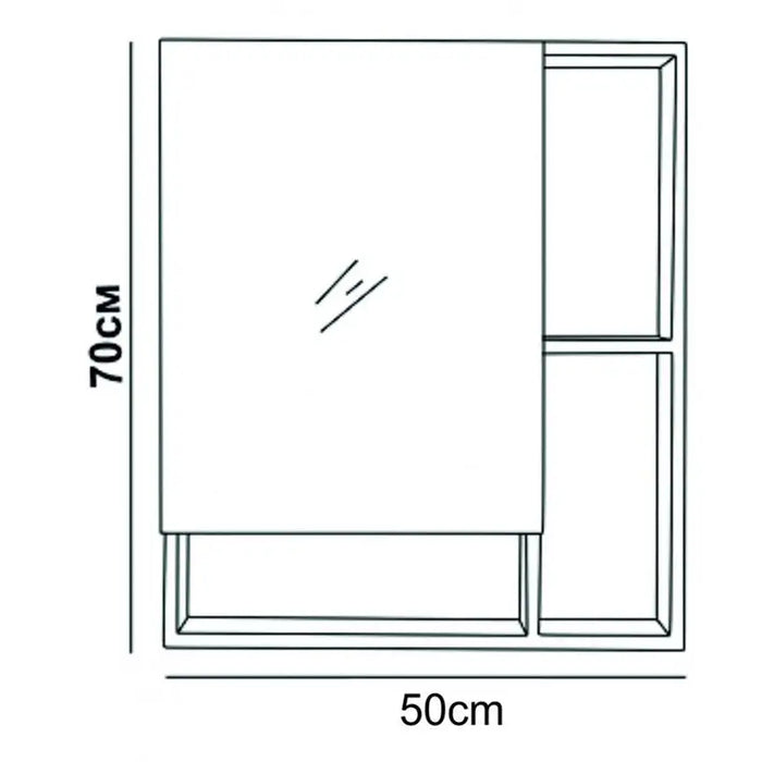 BATHROOM CABINET WITH MIRROR INTER CERAMIC NEVADA - Мебели<<<Мебели и огледала за баня<<<Баня<<<Praktiker&&&Мебели за
