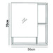 BATHROOM CABINET WITH MIRROR INTER CERAMIC NEVADA - Мебели<<<Мебели и огледала за баня<<<Баня<<<Praktiker&&&Мебели за
