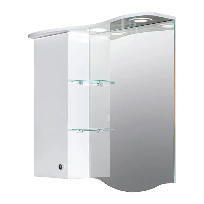 BATHROOM CABINET WITH MIRROR LEFT VICARD ELEKTRA - Мебели<<<Мебели и огледала за баня<<<Баня<<<Praktiker&&&Мебели за