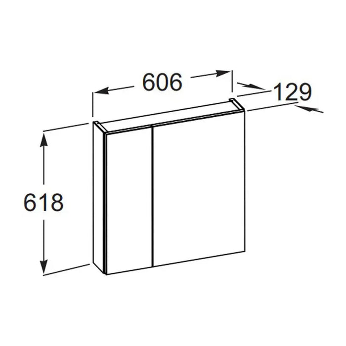 BATHROOM CABINET WITH MIRROR ROCA VICTORIA - Мебели<<<Мебели и огледала за баня<<<Баня<<<Praktiker&&&Мебели за