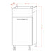 BATHROOM CABINET WITH WASHBASIN GERA VANESSA 40 - Мебели<<<Мебели и огледала за баня<<<Баня<<<Praktiker