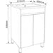 BATHROOM CABINET WITH WASHBASIN INTER CERAMIC MONTE - Мебели<<<Мебели и огледала за баня<<<Баня<<<Praktiker&&&Мебели за