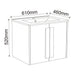 BATHROOM CABINET WITH WASHBASIN INTER CERAMIC OREN - Мебели<<<Мебели и огледала за баня<<<Баня<<<Praktiker