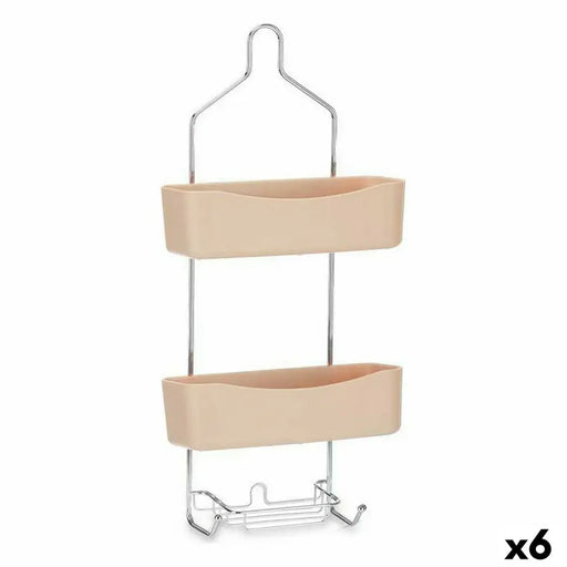 Bathroom Shelves Berilo Beige Metal Plastic 28 x 60 x 14 cm (6 Units) - Баня<<<Дом Градина<<<BigBuy&&&Аксесоари и