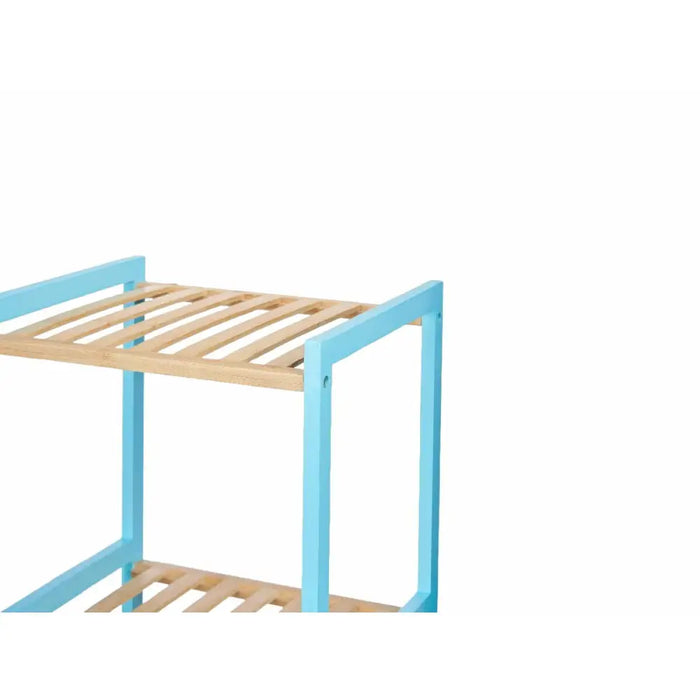 Bathroom Shelves Berilo Blue Natural 35 x 30 x 100 cm 35,2 x 100,2 x 30,2 cm - Баня<<<Дом Градина<<<BigBuy&&&Аксесоари
