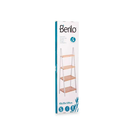 Bathroom Shelves Berilo White Natural 40 x 109,3 x 30 cm - Баня<<<Дом Градина<<<BigBuy&&&Аксесоари и